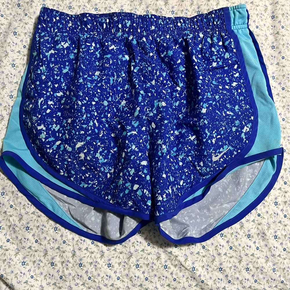 Nike Blue Athletic Shorts with Elastic Waistband